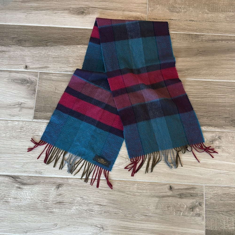 100% plaid Cashmere Scarf